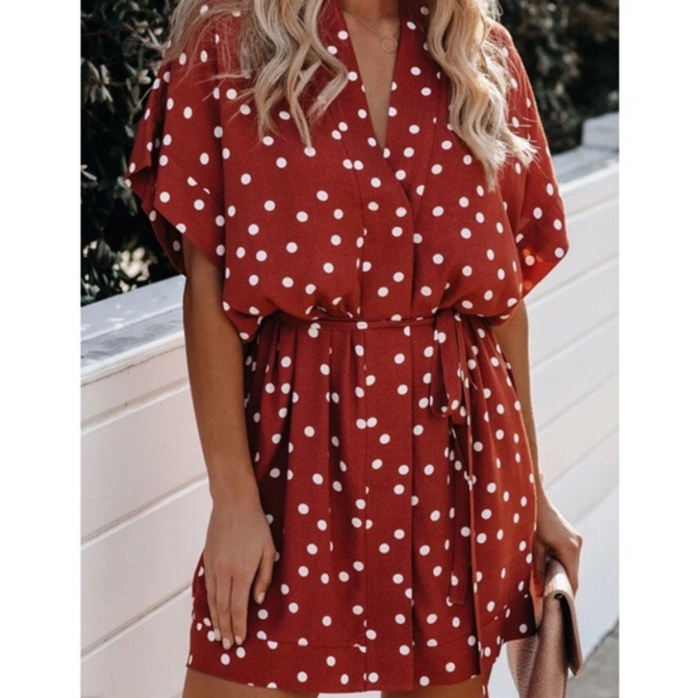 VICI Playful Polka Dot Versatile
Kimono Dress